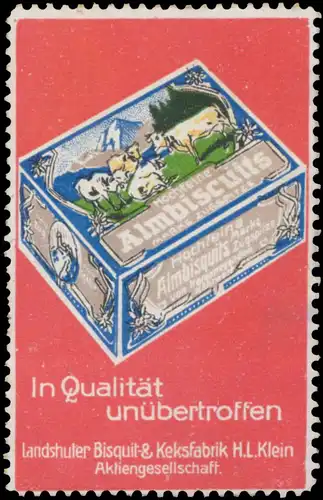 Hochfeine Almbiscuits Marke Zugspitz