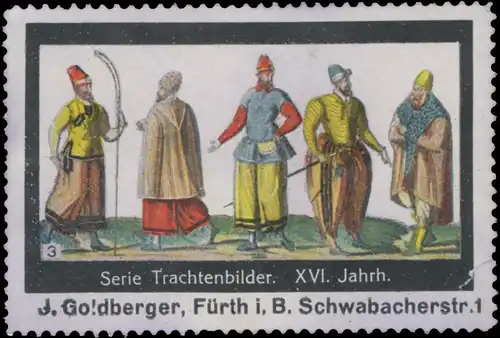 Serie Trachtenbilder XVI. Jahrhundert