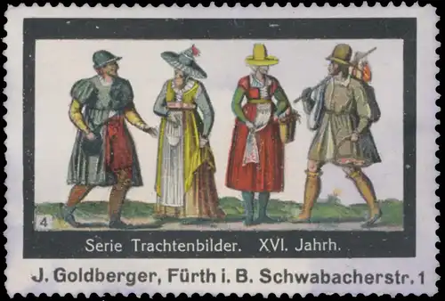 Serie Trachtenbilder XVI. Jahrhundert