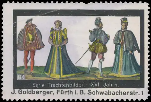Serie Trachtenbilder XVI. Jahrhundert