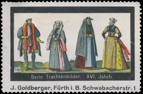 Serie Trachtenbilder XVI. Jahrhundert