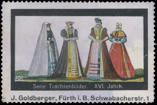 Serie Trachtenbilder XVI. Jahrhundert