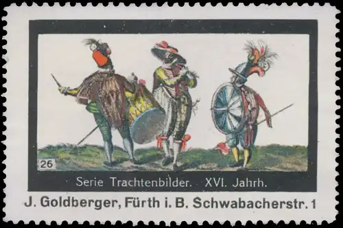 Serie Trachtenbilder XVI. Jahrhundert