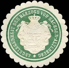 Angelegenheit des Herzog von Sachsen - Altenburg