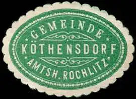 Gemeinde KÃ¶thensdorf - Amtshauptmannschaft Rochlitz