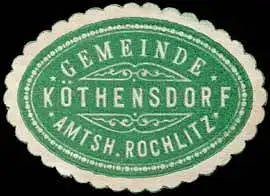 Gemeinde Köthensdorf - Amtshauptmannschaft Rochlitz