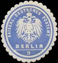 Kaiserl. Deutsches Postamt Berlin 9