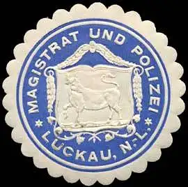 Magistrat und Polizei Luckau-Niederlausitz