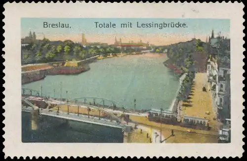 Totale mit Lessingbrücke