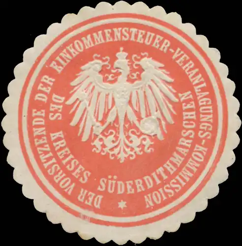 Der Vorsitzende der Einkommensteuer-Veranlagungskommission des Kreises Süderdithmarschen