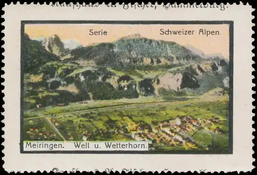 Meiringen Well und Wetterhorn