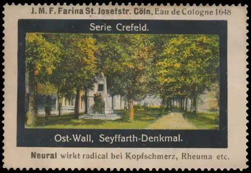 Ost-Wall, Seyffarth-Denkmal in Krefeld
