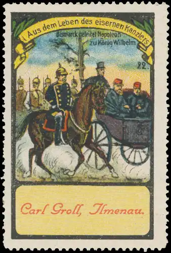 Bismarck geleitet Napoleon zu König Wilhelm
