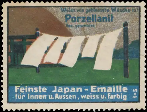 Weiss wie gebleichte WÃ¤sche ist Porzellanit