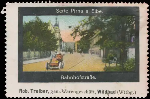 BahnhofstraÃe von Pirna