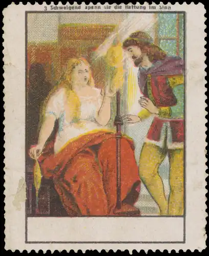 Schweigend spann sie die Rettung im Sinn