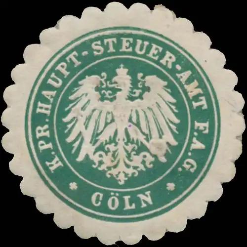 K.Pr. Hauptsteueramt CÃ¶ln