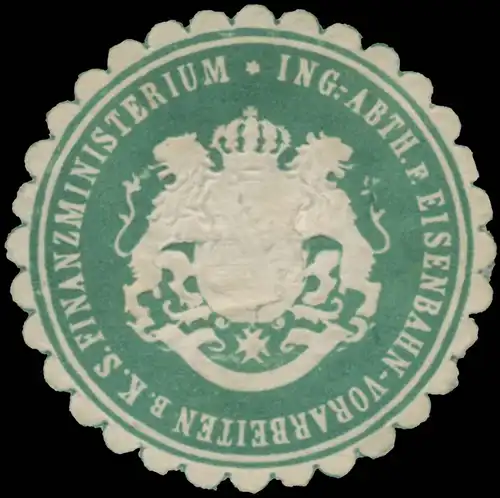 Ingenieur-Abtheilung fÃ¼r Eisenbahn-Vorarbeiten beim K.S. Finanzministerium