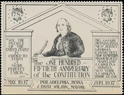 The one hundred fiftieth Anniversary of the Constitution