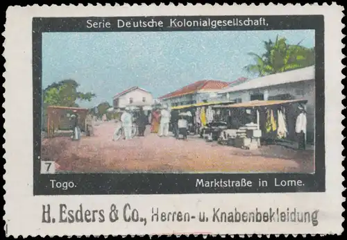 Togo: MarktstraÃe in Lome