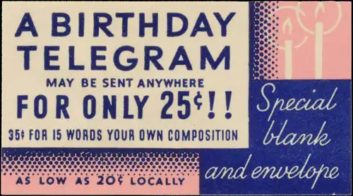 a Birthday Telegram
