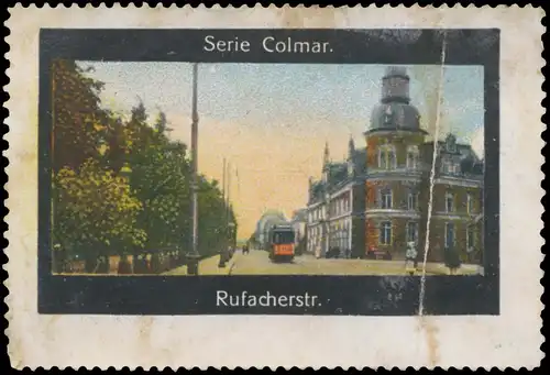 RufacherstraÃe mit StraÃenbahn