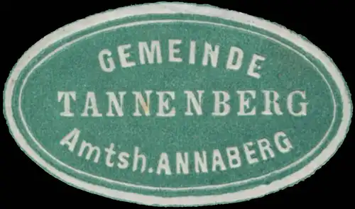 Gemeinde Tannenberg Amtsh. Annaberg