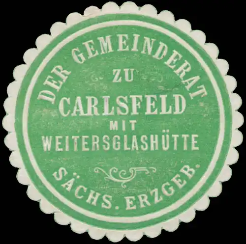 Der Gemeinderat zu Carlsfeld mit WeiterglashÃ¼tte