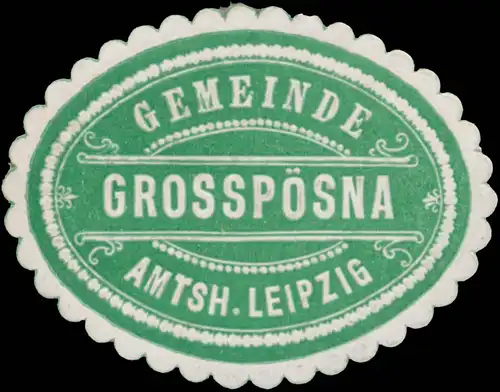 Gemeinde Grosspösna Amtsh. Leipzig
