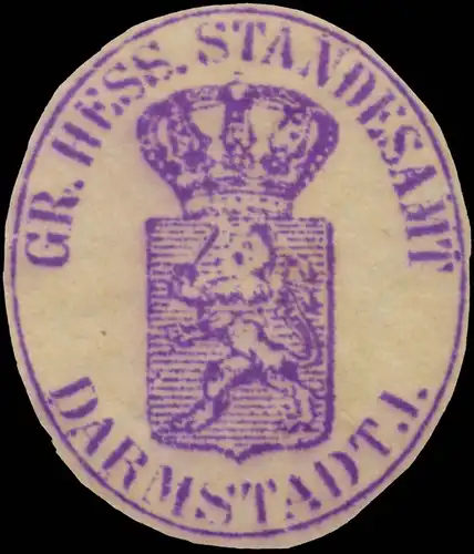 Gr. Hess. Standesamt Darmstadt J