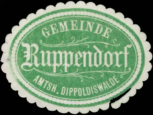 Gemeinde Ruppendorf Amtsh. Dippoldiswalde