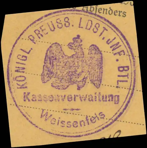 K.Pr. Landsturm Infanterie Bataillon Kassenverwaltung