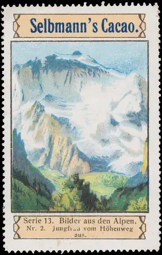 Jungfrau vom Höhenweg aus
