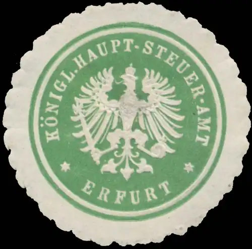 Königl. Hauptsteueramt Erfurt