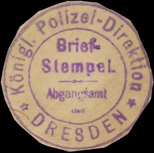 K. Polizei-Direktion Dresden