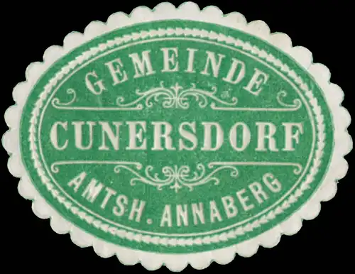 Gemeinde Cunnersdorf Amtsh. Annaberg