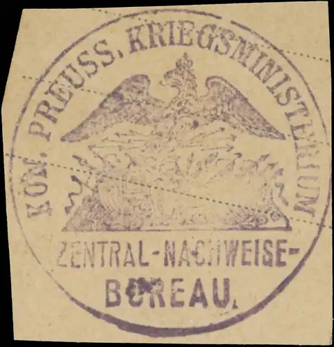 K.Pr. Kriegsministerium Zentralnachweise-Büro