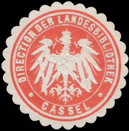 Direction der Landesbibliothek Cassel