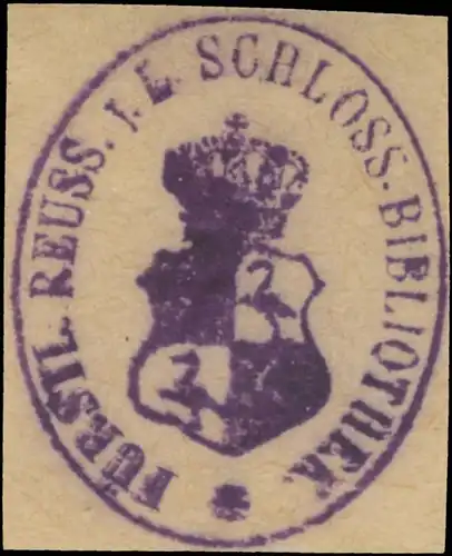 FÃ¼rstl. Reuss. J.L. Schloss-Bibliothek