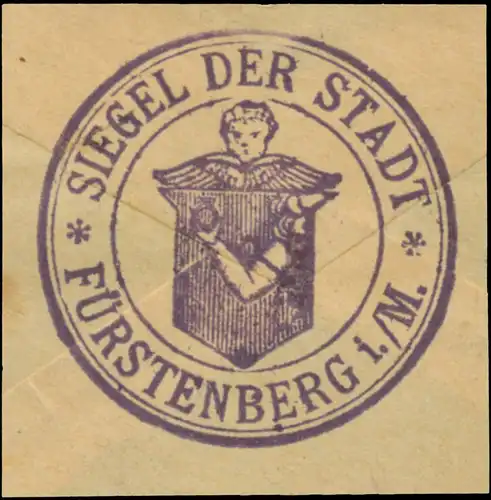 Siegel der Stadt FÃ¼rstenberg i. Mark