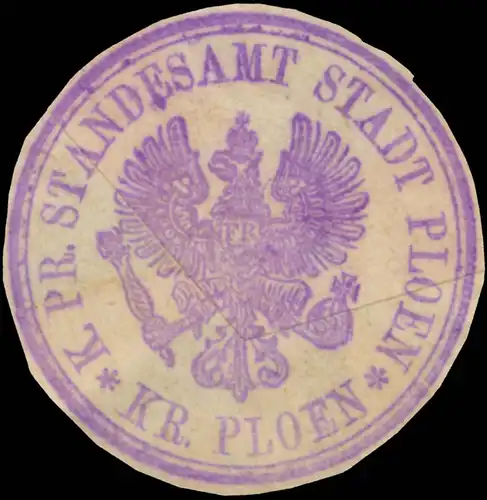 K.Pr. Standesamt Stadt PlÃ¶n