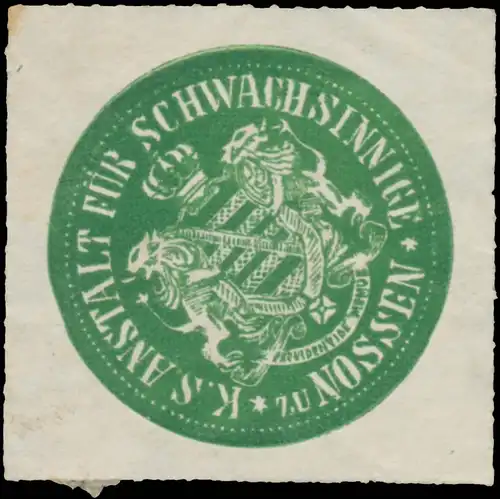 K.S. Anstalt für Schwachsinnige zu Nossen