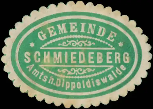 Gemeinde Schmiedeberg Amts. Dippoldiswalde