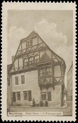 Altes Haus in der KreuzgangstraÃe von Magdeburg
