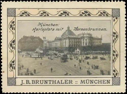 München: Karlsplatz mit Nornenbrunnen
