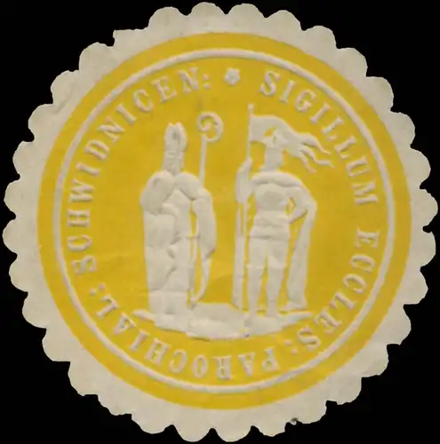 Das Siegel der Pfarrkirche von Schweidnitz