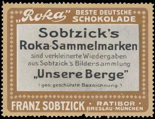 Sobtzicks Roka-Sammelmarken