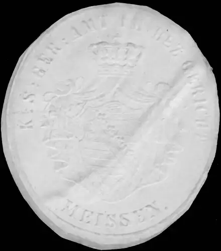 K.S. Gerichtsamt im Bezirksgericht Meissen