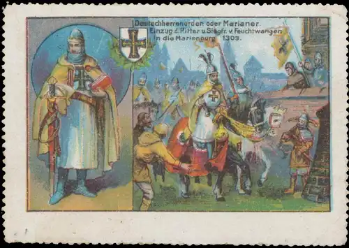Einzug der Ritter und Siegfried von Feuchtwangen in die Marienburg 1309