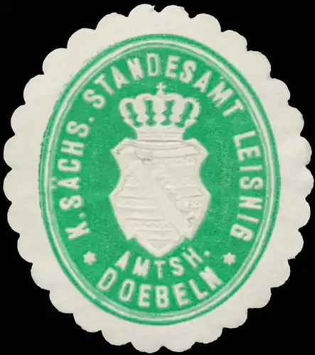 K.S. Standesamt Leisnig Amtsh. Döbelin